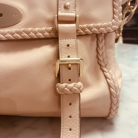 Mulberry Alexa Extra Large Blush Pink Leather Satchel & Crossbody Handbag - Picture 3 of 13